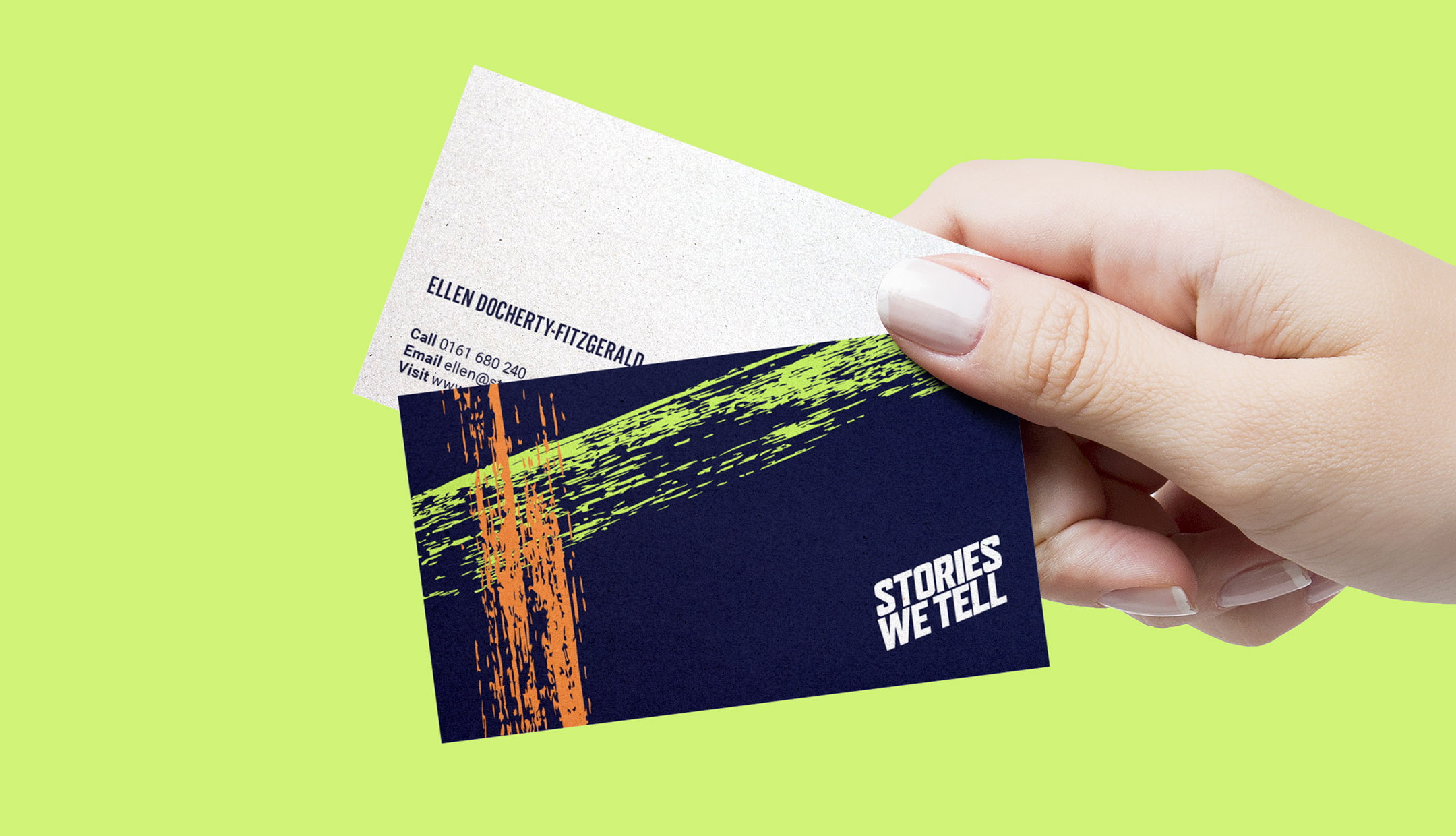 Stories We Tell business cards feature image